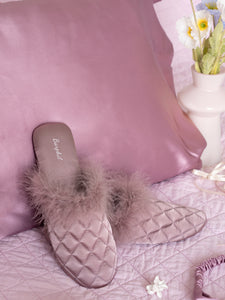 Satin Fluffy Slippers