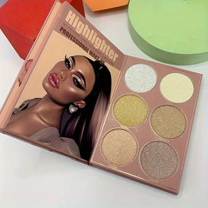 Book-Style Makeup Palette Kit With Sample Looks