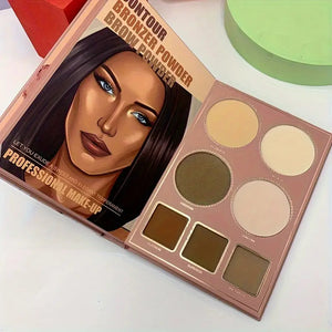 Book-Style Makeup Palette Kit With Sample Looks