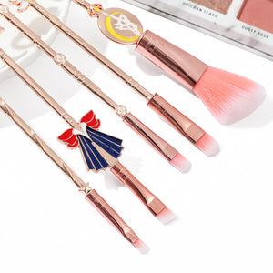 8 In 1 Sailor Moon Makeup Brush Set with Dust Bag